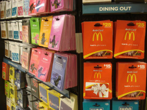 Gift Cards Gift Card Rack