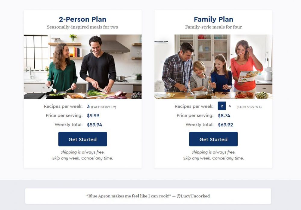 Blue Apron review pricing