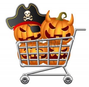 Halloween shoppers