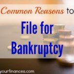 bankruptcy, filing for bankruptcy, reasons for bankruptcy