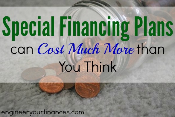 special financing, advice on special financing, cost of special financing