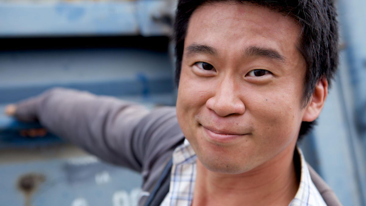 Portrait of an interesting asian man with an honest face.