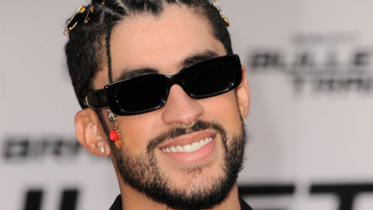 Bad Bunny at the Los Angeles premiere of 'Bullet Train' held at the Regency Village Theatre in Westwood, USA on August 1, 2022.