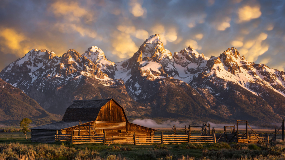 John Moulton Barn, Grand Teton National Park in Wyoming/
