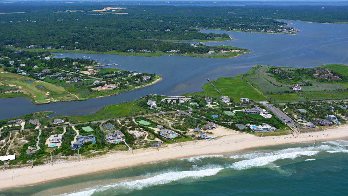 Hamptons Beach on Long Island.