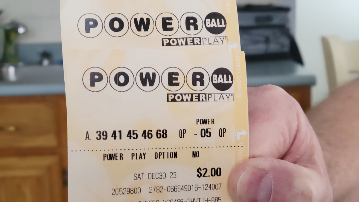 Powerball lottery ticket .USA lottery, Jackpot