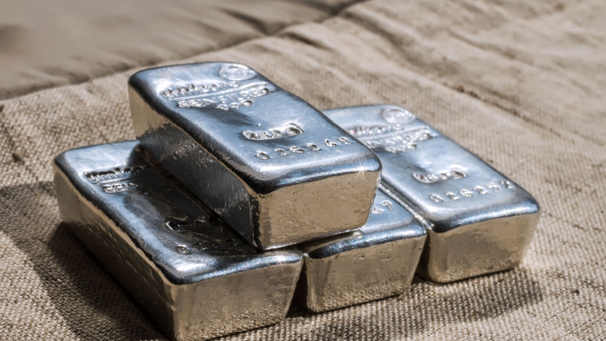 Cast silver bars
