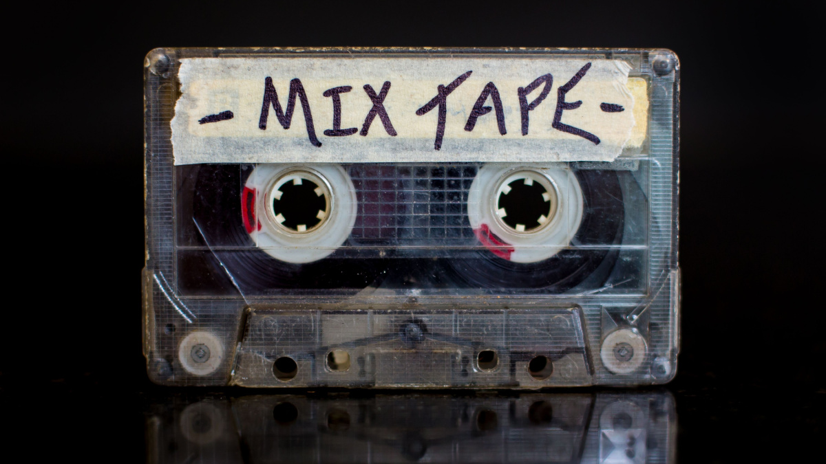 Mixed Tape. Mixed cassette tape.