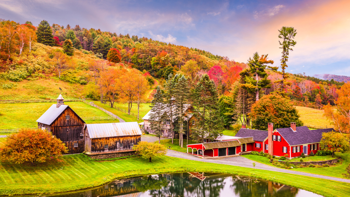 Rural Autumn Vermont.