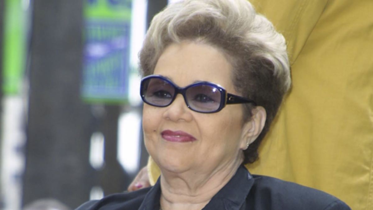 Etta James is at a ceremony where Etta James receives a star on the Hollywood Walk of Fame on April 18, 2003 in Los Angeles, California