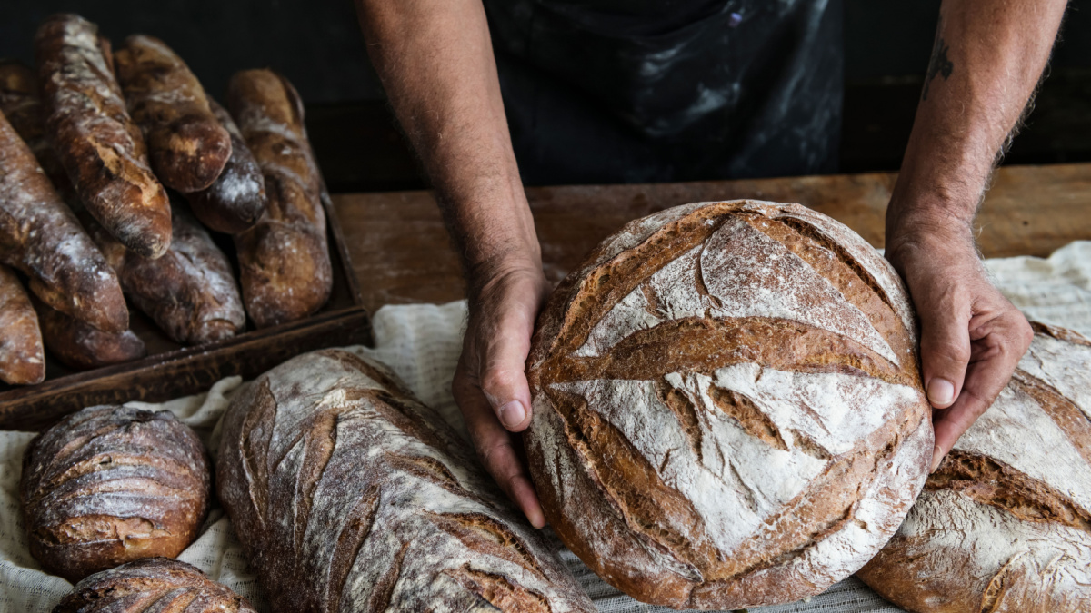 Homemade sourdough bread