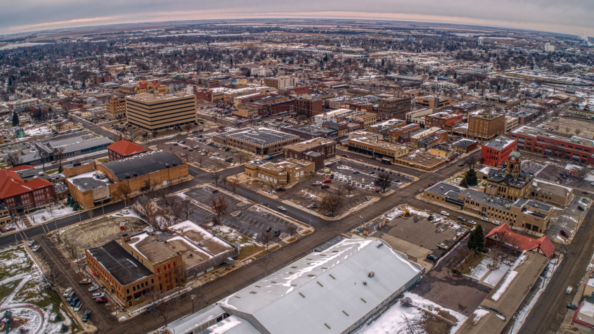 Aberdeen is the fourth Largest Town in South Dakota located in the North East Corner