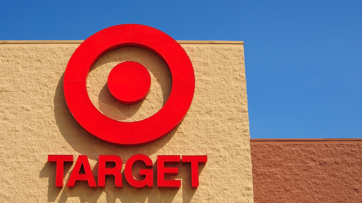 ST. PAUL - AUG 19, 2011_The Target bullseye logo on in St. Paul, Minnesota. Target is the second-largest discount retailer in the United States, behind Walmart.