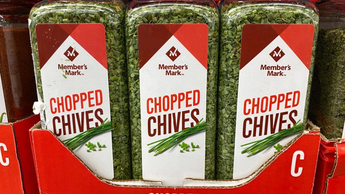 Cayenne Pepper spices on display at a Sam's Club warehouse. Members Mark brand
