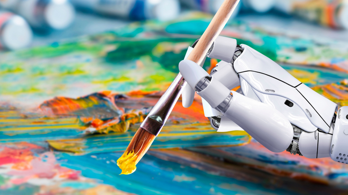 hand robot, ai generate art, mid jouney concept