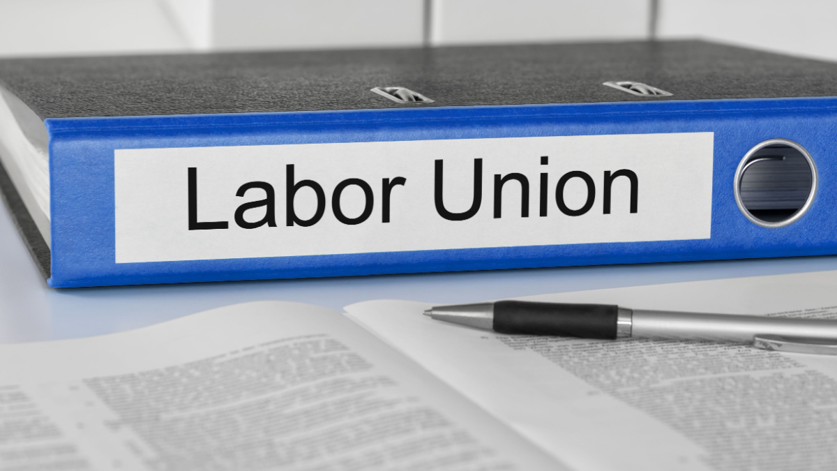 Folder with the label Labor Union