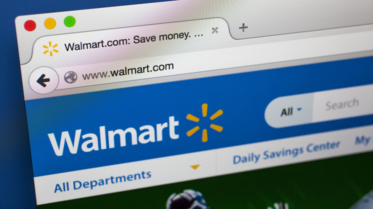 The homepage of the official Walmart website, on 21st October 2015. Walmart is an American multinational retail corporation headquartered in Arkansas.