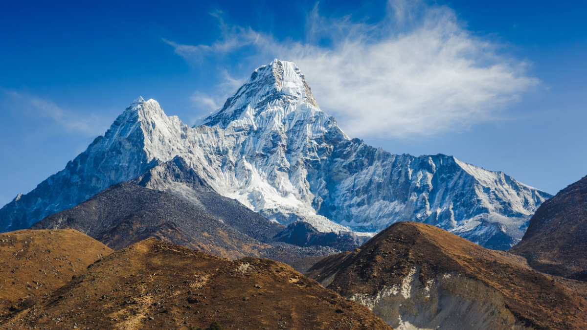 Mt. Ama Dablam in the Everest Region of the Himalayas, Nepal