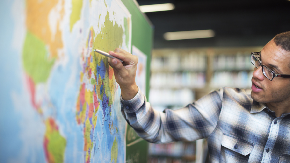 Teacher Teach Teaching Geography Global Lesson Concept
