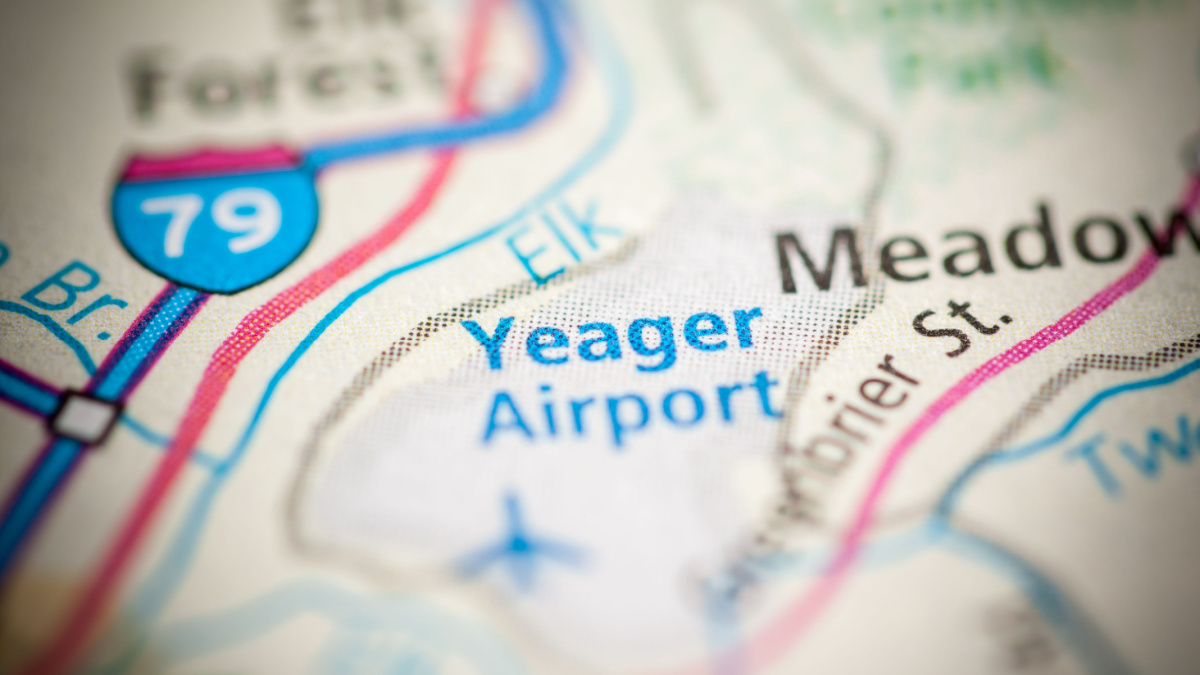 Yeager Airport. West Virginia. USA