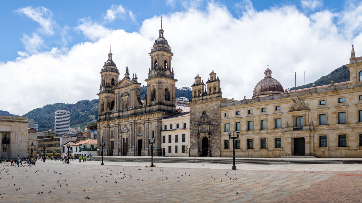Bolivar Square and Cathedral - Bogota, Colombia
