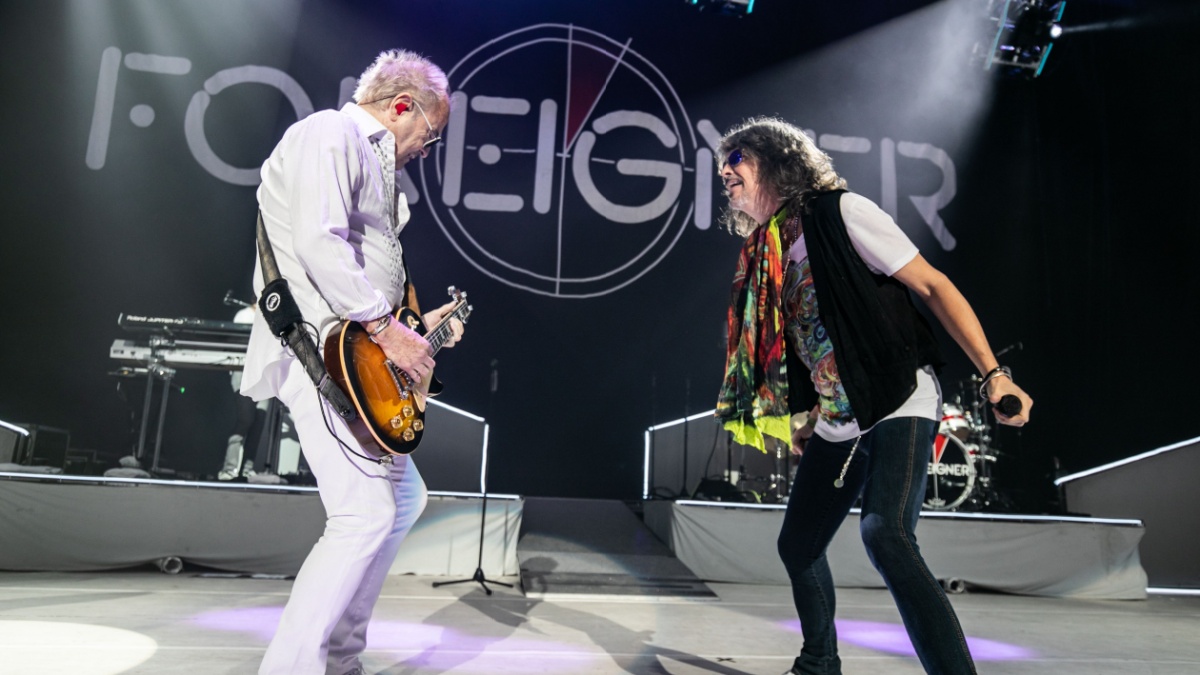 Foreigner performs at DTE Energy Music Theater on their Juke Box Heroes tour.