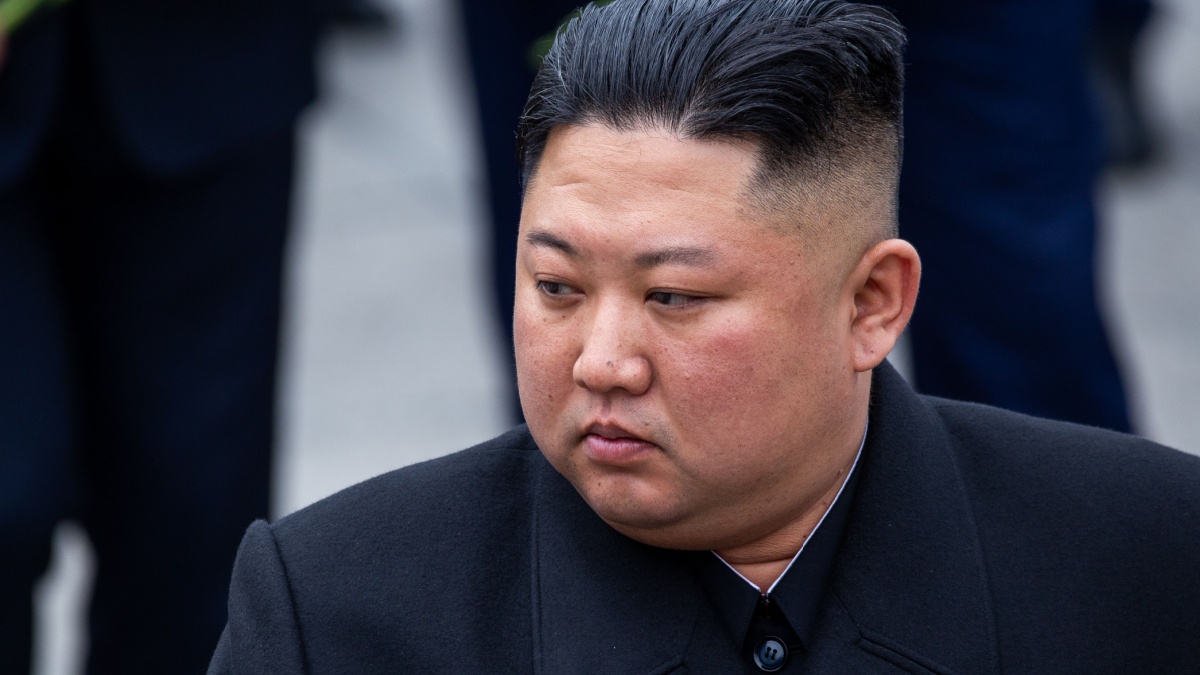 April 26, 2019 - Vladivostok, Primorsky Krai - North Korean leader Kim Jong-un during the ceremony of laying flowers and wreaths at the memorial of eternal fire in Vladivostok.