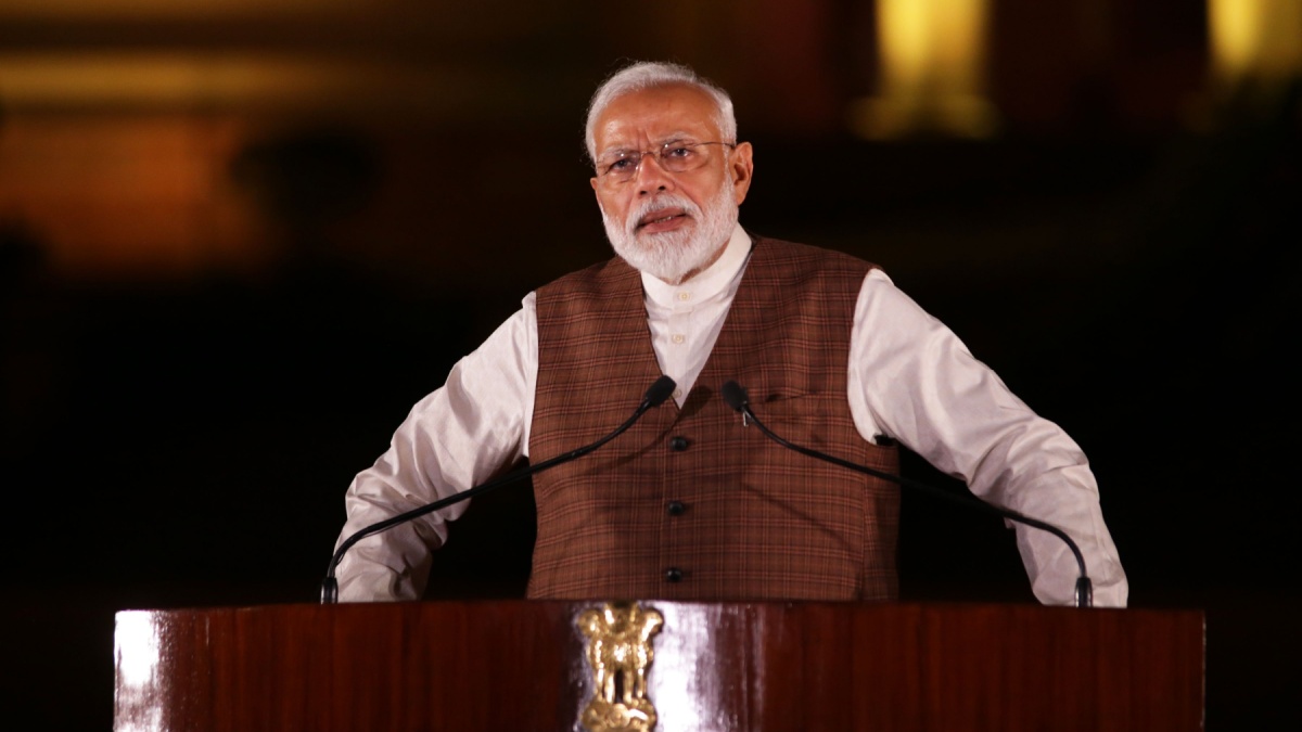 Prime Minister Narendra Modi thanked and promised a better India at Parliament in New Delhi on Saturday