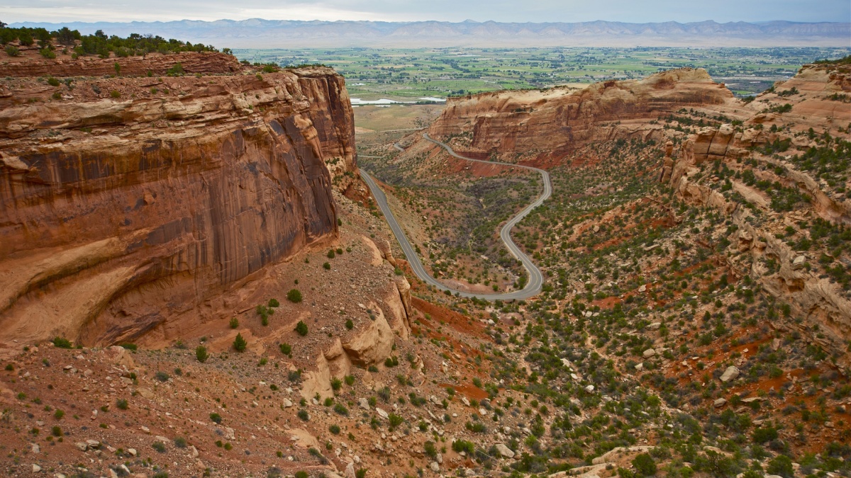 Colorado National Monument in Grand Junction, CO. Canyon Road. Nature Beauty. Colorado Scenery. Colorado Photography Collection.