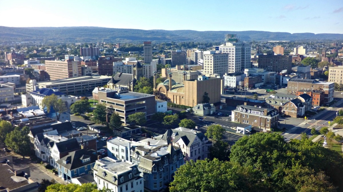 Downtown Wilkes - Barre , Pa.
