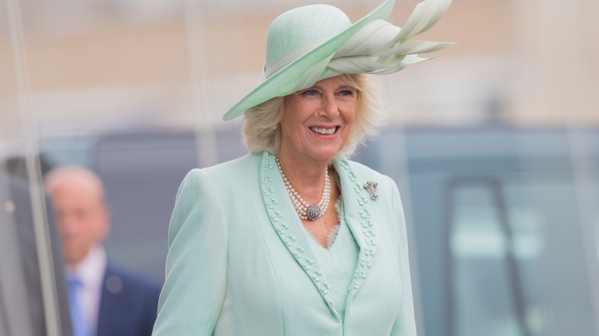 The Duchess of Cornwall after the royal opening of the fifth session of the National Assembly For Wales at the Senedd Building.