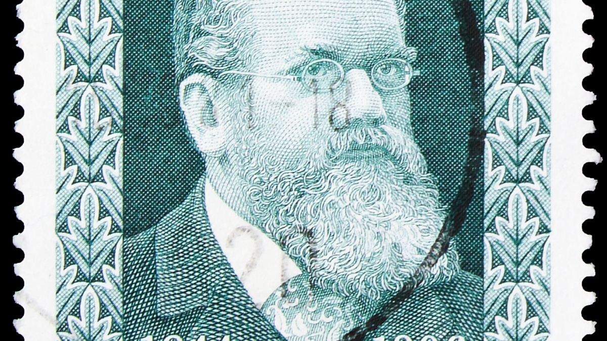 Postage stamp printed in Austria devoted to 75th Death Anniversary of Ludwig Boltzmann, Nature scientists serie, circa 1981
