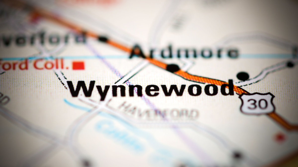 Wynnewood on a geographical map of USA