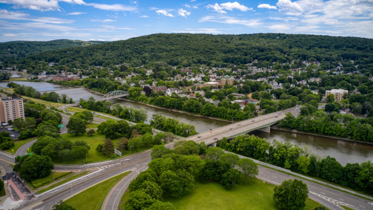 Binghamton, NY during the summer