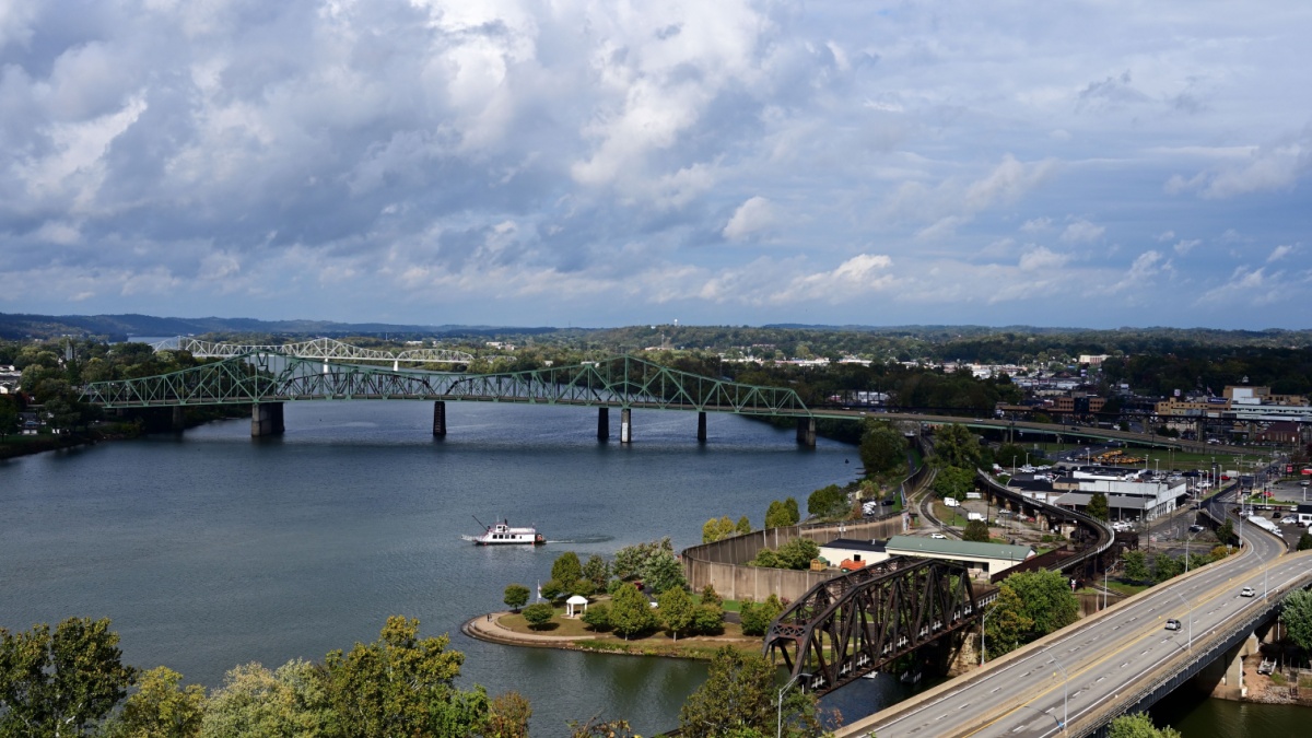Overlook of Parkersburg, West Virginia.