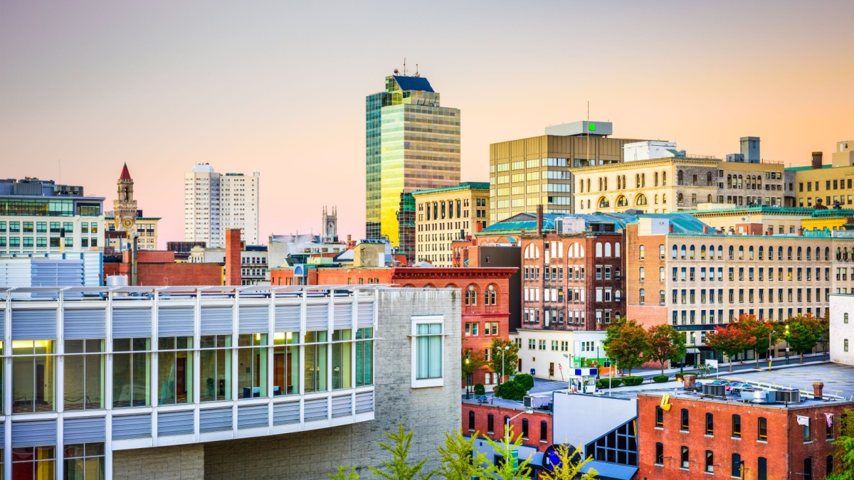 Worcester, Massachusetts, USA Skyline.