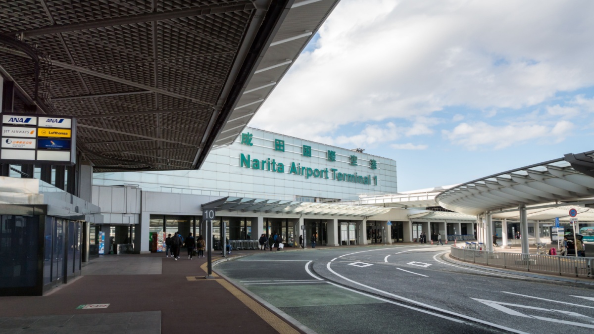Terminal 1 building of Narita International Airport, Tokyo, Japan. Narita Airport is the predominant international airport in Japan.