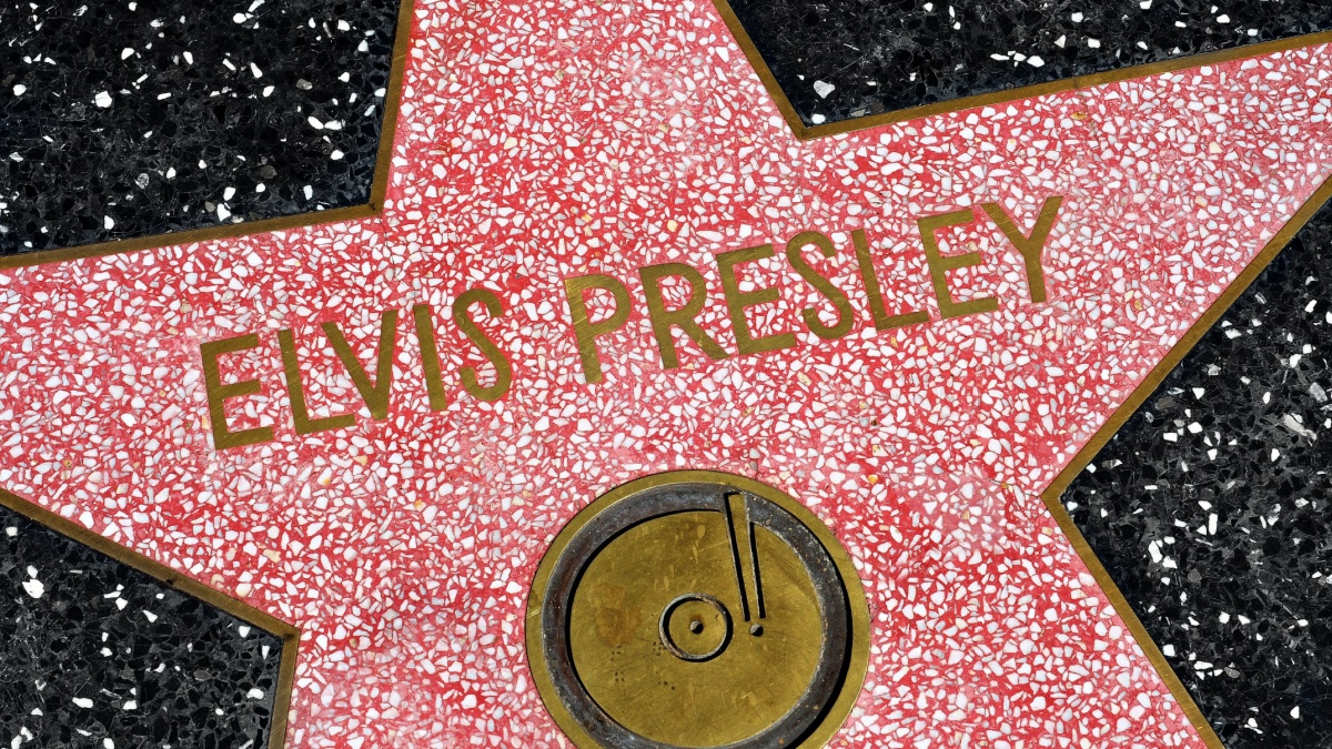 Elvis Presley star in Hollywood Walk of Fame on October 16, 2011 in Los Angeles. Those more than 2,400 five-pointed stars attracts about 10 million visitors annually
