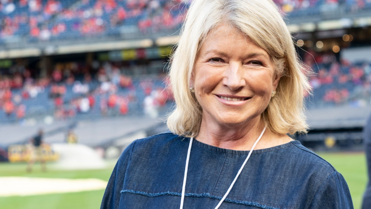 New York, NY - July 24, 2019: Martha Stewart attends pre-season game between Liverpool FC and Sporting CP at Yankee stadium Game ended in draw 2 - 2.