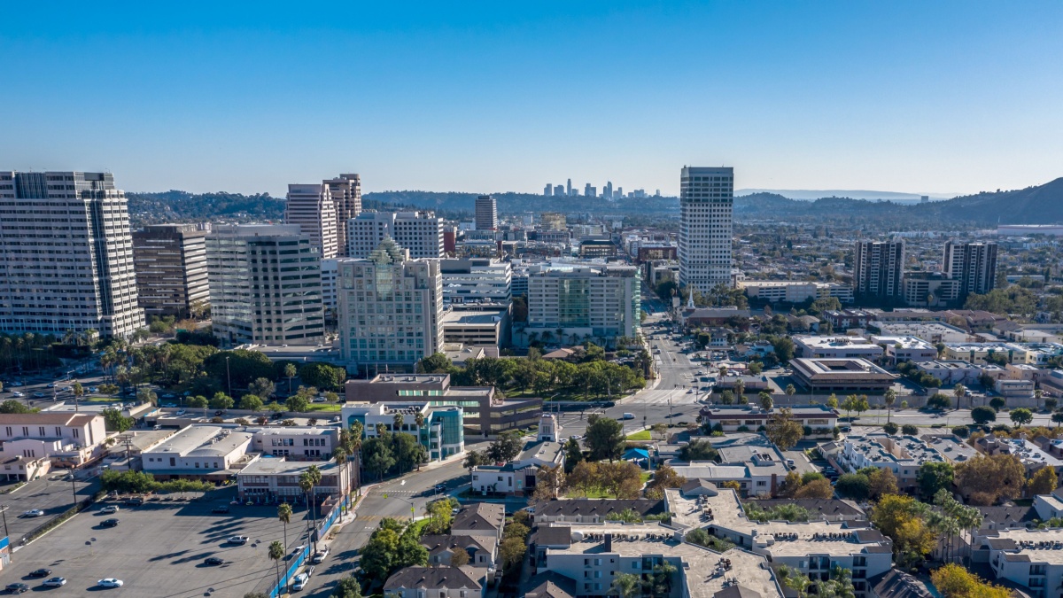 Glendale Downtown, View from drone