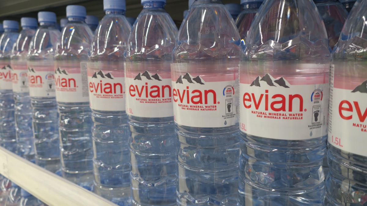 Evian is a French company that bottles and commercialises mineral water from several sources near Évian-les-Bains, on the south shore of Lake Geneva.