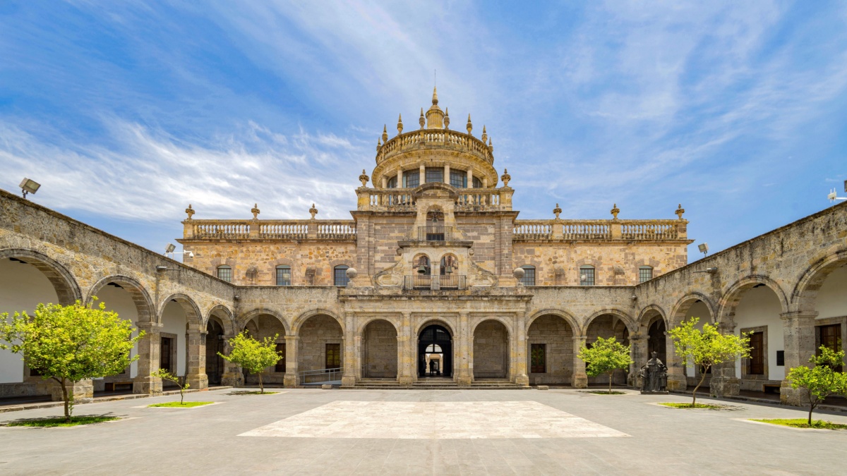 Daytime view of the Hospicio Cabanas at Guadalajara, Mexico