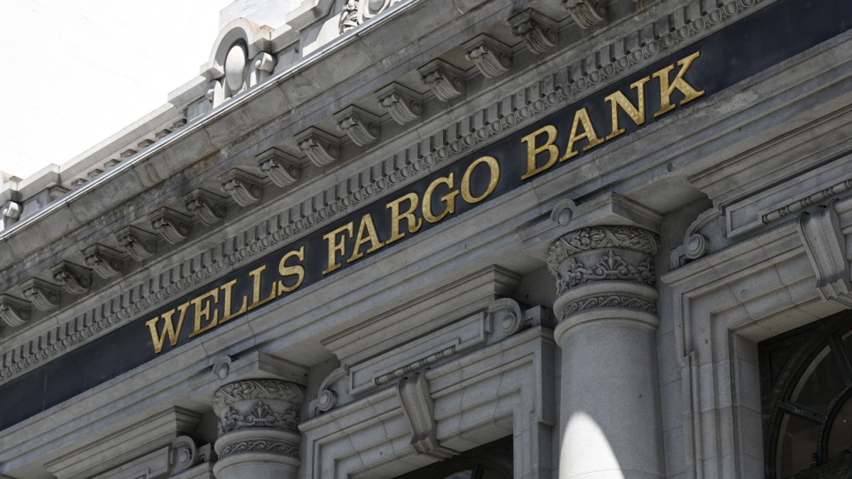 A Wells Fargo Bank in downtown of San Francisco.