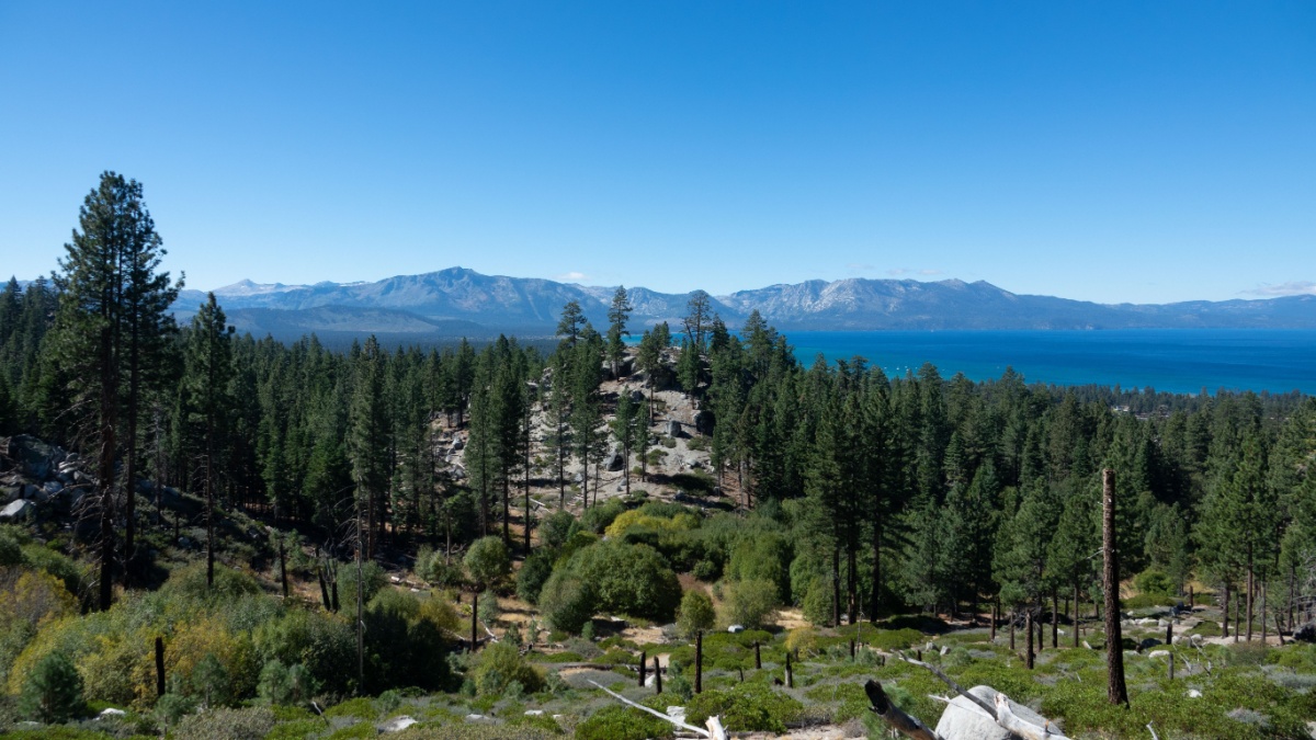 View From Van Sickle Bi-State Park on the California-Nevada Border in Stateline