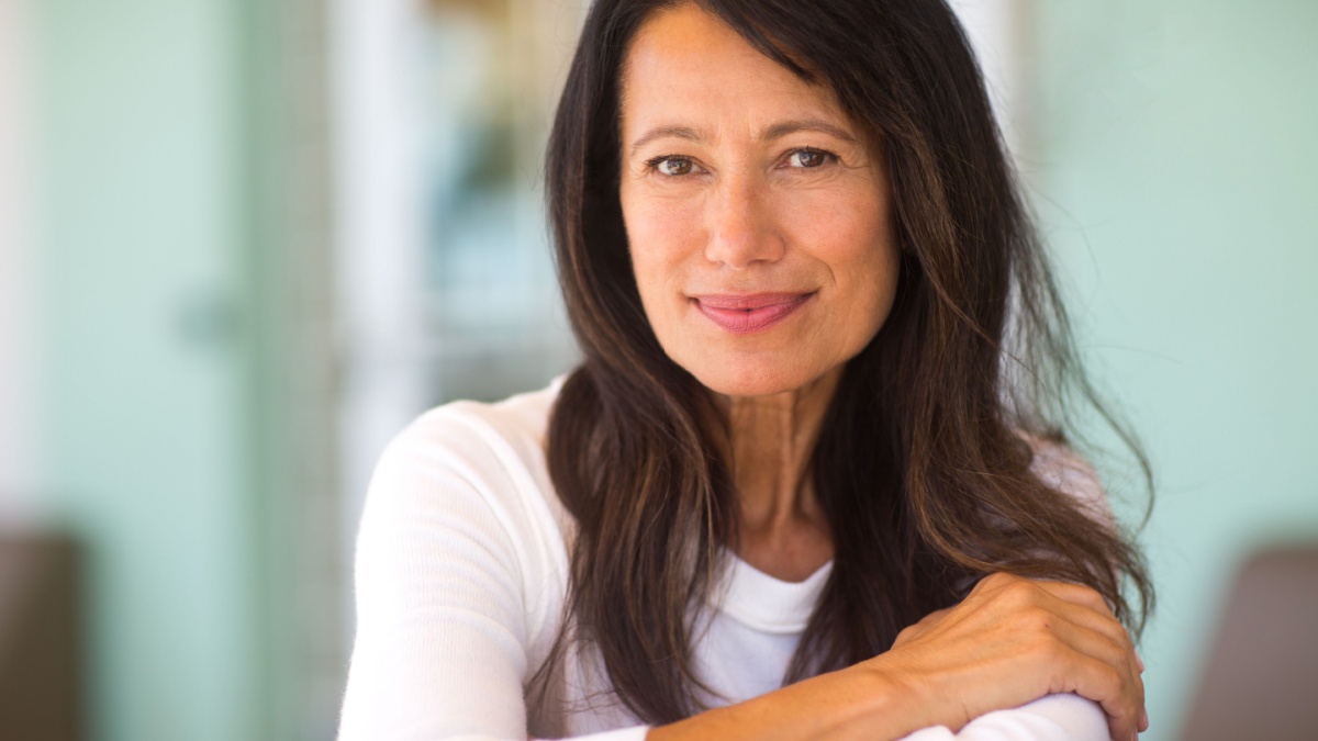 Portrait of a beautiful mature woman.