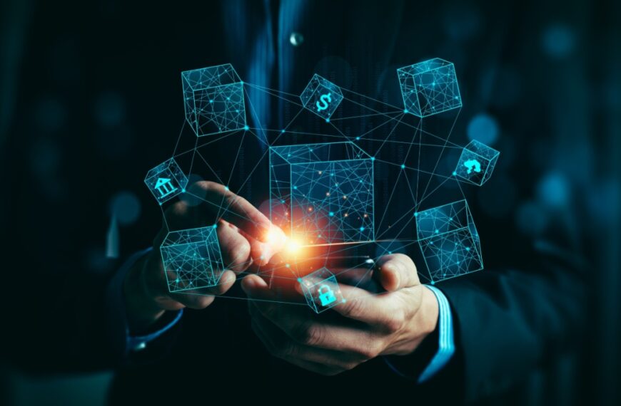 Blockchain Technology Concept, Revolutionizing Industries, Exploring the Boundless Potential of Blockchain Technology for Secure, Decentralized Transactions and Immutable Digital Data Management.